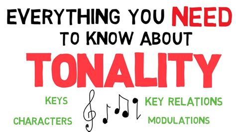 what does the word tonality mean in music